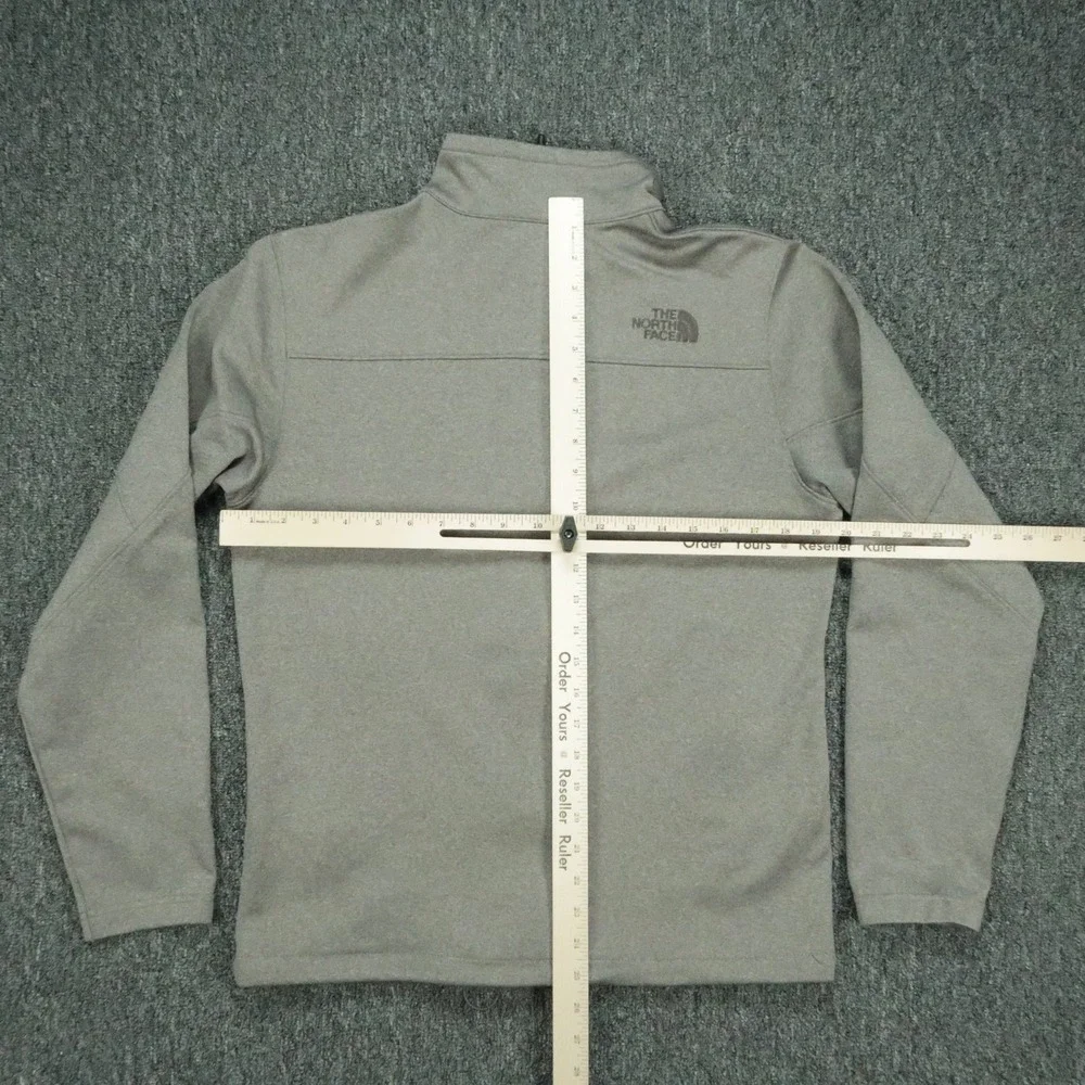 The North Face Jacket Mens Small Gray Windwall Full Zip Pockets Hiking Outdoors